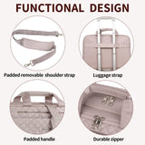 KROSER 17 Inch Laptop Briefcase Bag - Expandable Computer Case With Anti Theft, Waterproof Messenger Shoulder Bag for Business, Office, Travel - Pink