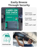 BAGSMART Carry On Luggage 22x14x9 Airline Approved, Lightweight luggage with Spinner Wheels, 20 Inch Expandable Hardside Carry On Suitcase with TSA Lock Rolling Travel suitcase Carry-On, Royal Blue