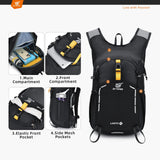 SKYSPER Small Hiking Backpack - 15L Travel Daypack Lightweight Bag Water Resistant Hiking Backpacks for Women Men