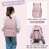 Teen Girls Backpack for School Kids Blue, Multi-pocket Middle School Bag Kids Backpack for Girls Bookbags