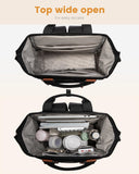 LOVEVOOK Laptop Backpack for Women, School Backpack for Teen Girls, Work Travel Backpack Purse, Commuter Business Computer Bag Teacher Nurse Bags, College Student Bookbag, 15.6 Inch, Black-brown