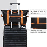Cosbarn Luggage Sets 5 Piece Suitcases with Wheels, Suitcase Set ABS Hard Case Luggage with Spinner Wheels Durable Travel Luggage