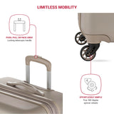 SwissGear 7366 Signature Hardside Expandable Luggage with Spinner Wheels, TSA Lock, Sand, Checked-Large 27-Inch