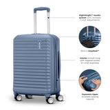American Tourister Stratum 3.0 Medium 24-Inch Spinner, Airline Approved, Durable Hardside Luggage, Expands 1.5", RightHeight™ Adjustable Handle, Pink Blush