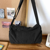Collsants Messenger Bag for Women Men Satchel Bag Canvas Crossbody Shoulder Bag Casual Sling Bag(black)