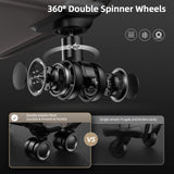 SHOWKOO Luggage Sets 3 Piece Softside Expandable Lightweight Durable Suitcase Sets Double Spinner Wheels TSA Lock Light Coffee (20in/24in/28in)