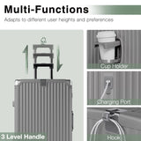 Krute No Zipper Luggage Set 2 Pieces Aluminum Frame PC Hard Shell Zipperless Suitcase Set With Wheels TSA Lock Carry On Luggage and Checked Suitcases
