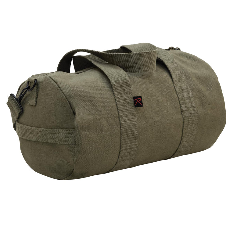 Rothco Canvas Shoulder Duffle Bag Duffel Gym Bag for Men Women Sports Duffel Bag, Olive Drab, 19 Inches