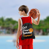 Windyun 16 Pcs Ball Drawstring Backpack Bulk Lightweight Draw String Bags Cinch Bags Drawstring Cinch Sack Tote(Basketball)