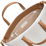 RADLEY London Farringdon Women's Medium Leather Ziptop Satchel Bag, Bright White