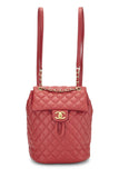 Chanel, Pre-Loved Quilted Lambskin Urban Spirit Backpack Small, Red