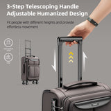 SHOWKOO Luggage Sets 3 Piece Softside Expandable Lightweight Durable Suitcase Sets Double Spinner Wheels TSA Lock Light Coffee (20in/24in/28in)