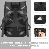 Insulated Cooler Backpack,33 Cans Multifunctional Double Deck Leakproof Cooler Bag with Sternum Strap,Large Capacity Lightweight Travel Camping Beach Backpack Cooler Ice Chest for Men Women