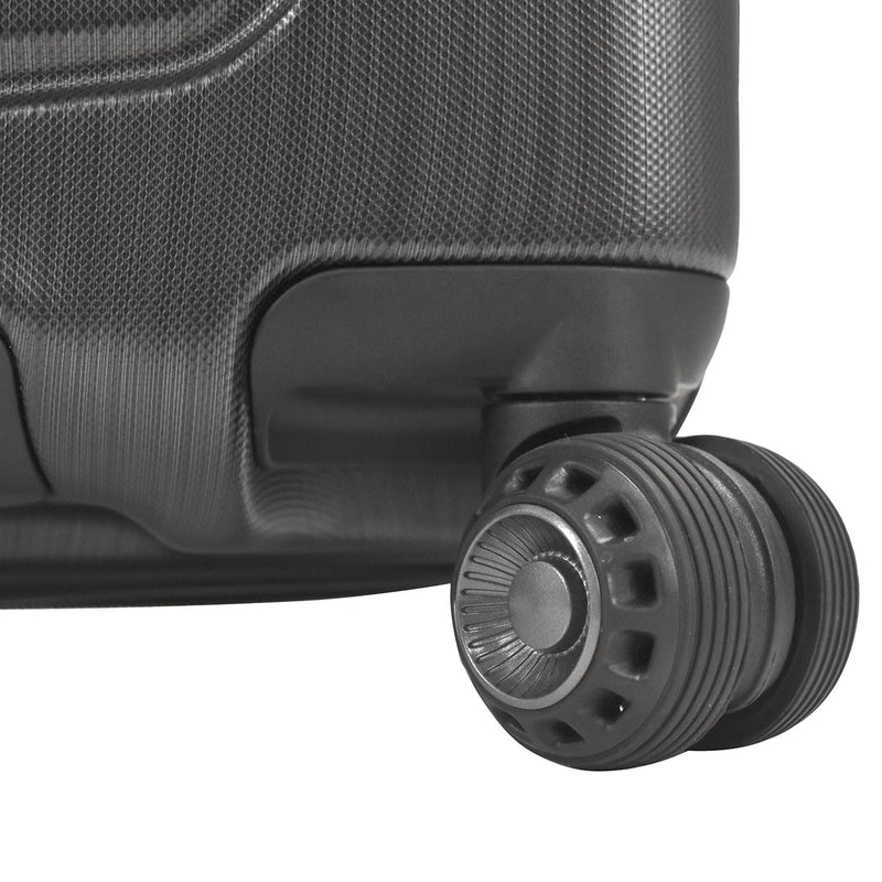 Traveler's Choice Silverwood Polycarbonate Hardside Expandable Spinner Luggage, Brushed Metal, Checked-Large 30-Inch