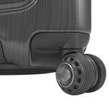 Traveler's Choice Silverwood Polycarbonate Hardside Expandable Spinner Luggage, Brushed Metal, Checked-Large 30-Inch