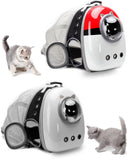Back Expandable Cat Carrier Backpack, Backpack for Cats Kitten Small Puppy, Airline Approved Cat Bubble Backpack, Space Capsule Astronaut Carrier