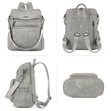 CLUCI Backpack Purse for Women Large Womens Leather Travel Fashion Backpack Purse Designer Ladies Shoulder Bags with Tassel