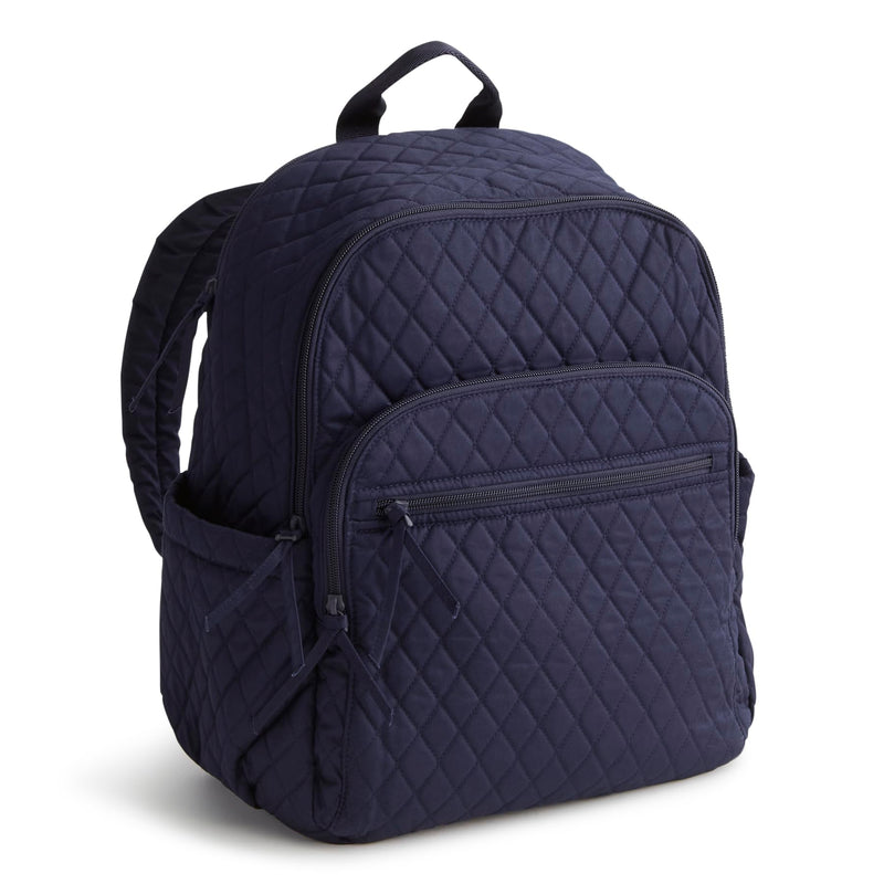 Vera Bradley Women's Premium Cotton Bancroft Backpack, Peacoat, One Size | Backpacks4Less