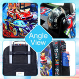 KLFVB Boys Luggage, Suspension Bridge Red Racing Wheels Suitcase for Toddler, Children Travel Carry on Suitcase
