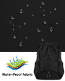 BROTOU Soccer Bags, Football Backpack, Volleyball Bag, Drawstring Soccer Backpack with Ball and Shoe Compartment (Black)