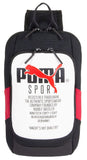 PUMA Forecast Multitude Backpack Sling Shoulder Bag (Black/White/Red)