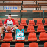 Fomaris Stadium Approved Clear Backpack 12x12x6, Small See Through Plastic Concert Backpack (Turquoise)