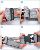Snqqmtt Dog Carrier Sling for Small Dogs and Cats(0 to 12 lbs), Puppy Sling Carrier with Adjustable Strap, Travel Safety Harness, Hands-Free Pet Carring Holder Travel Bag for Outdoor, Gray
