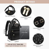 LOVEVOOK Mini Backpack for Women Stylish Waterproof Backpack Purse with USB Port, Cute Bookbag for College School Travel