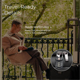 Briggs & Riley TSA Approved Cable Lock for Luggage & Suitcases - Travel Lock, 3 Digit Combination, Flexible Cable for Zippered Bags - Luggage Accessories, Black