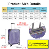 Cosmos 1 Pc Luggage Cover Clear PVC Suitcase Cover Protector Travel Luggage Transparent Protective Cover Waterproof and Dustproof Luggage Suitcase Protector for Women and Men (30 Inch)