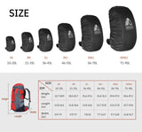Unigear Backpack Rain Cover Waterproof Rating 5000mm Ultraportable and Durable with 2 Anti-Slip Buckle Strap, Integrated Carry Pouch Design (Black, Large for 40L-50L Backpack)