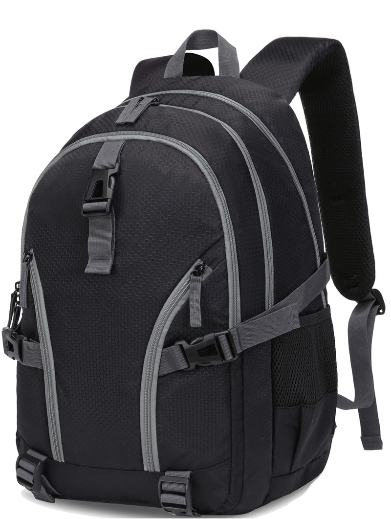 BLUEFAIRY High School Backpack for Girls Boys Middle School Bookbag for Kids Back to School Bag for College with Large Compartment Casual Daypack Mochilas para Niñas Adolescentes 18" Black