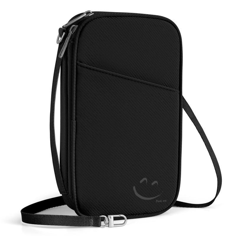 Travelkin 2-in-1 Passport Holder & Travel Organizer for Family with RFID Blocking, Multiple Passport Wallet for Men Women, Travel document holder for Credit Cards, Cash, and Electronic Essentials