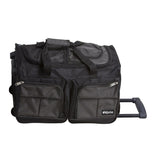Dejuno 20-inch Carry-on Rolling Duffle Bag - Charcoal