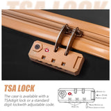 Eeeza Luggage Sets 3 Piece,Suitcases with Wheels,Carry On Luggage Set,ABS Hard Case Luggage with TSA Lock Spinner Wheels(3 Piece Sets,Blue(20"/DB/TB))