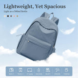 Simple School Backpack For Women Men Aesthetic Medium Backpack Lightweight Casual Daypack College Backpacks Cute Bookbag for Teens Girls Boys Basic Bagpack（Blue）