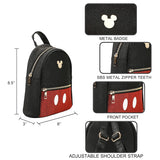 Disney Mickey Mouse Shorts Adult Black 8.5" Micro Mini Backpack