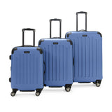 Kenneth Cole REACTION Renegade Luggage Expandable 8-Wheel Spinner Lightweight Hardside Suitcase, Periwinkle Blue, 3-Piece Set (20