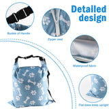 2Packs Dog Travel Bag,10 lb Dog Food Storage Container, Large Capacity Pet Travel Accessories, Reusable Dogs Food Carrier for Camping with 2Packs Collapsible Dogs Bowls,Perfect for Camping Trip