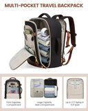 LOVEVOOK Travel Backpack for Women, 40L Carry On Backpack Flight Approved, Large Personal Item Bag Fits 17 inch Laptop, TSA Approved Luggage with 3 Packing Cubes,Waterproof Weekender Gym Daypack