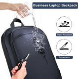 Business Backpack 17 Inch Slim Expandable Waterproof Travel Laptop Backpacks with USB Charger Port Anti-Theft Lightweight Large Work Computer Bag College Laptop Backpacks Gifts for Men Women,Dark Blue
