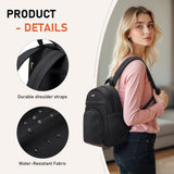 TENSTAR Mini Backpack for Women Stylish Convertible Back Pack Purse, Light Weight Daypack Purses Daily Backpack Cute Bookbag for College Travel, Black