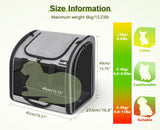 Pecute Cat Backpack with Widened Interior Space, Upgraded Dog Backpack Carrier with Various Ways to Carry, Pet Backpack with Breathable Mesh, Pet Travel Carrier with Soft Padded, Reinforced Support