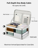 Hanke Hardside Expandable Carry On Luggage, 20 Inch Top Opening Trunk Luggages with Spinner Wheels, All-PC Hard Shell Carry-On Suitcase, Lightweight & TSA Airline Approved (Smoke White, 46L)