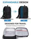 BAGSMART Camera Bag for DSLR, Waterproof Camera Backpacks for Photographers, Camera Case with Laptop Compartment-15.6" Black