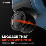 Pelican ATX Luggage Hard Case Luggage with Wheels - Waterproof Hardshell - Medium Size (25 Inch) Check-In Suitcase (Indigo)