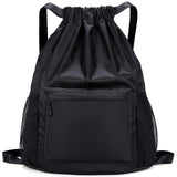 Dntorx Drawstring Backpack, Gym Bag with Water Bottle Pocket, Drawstring Sackpack, Waterproof String Backpack for Soccer, Basketball, Swim for Women Men