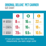 Sherpa Original Deluxe Travel Pet Carrier, Airline Approved & Guaranteed On Board - Black, Medium