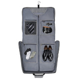 Modoker Suit Luggage Garment Bag with Shoulder Strap, Suit Carry on Bag Hanging Suitcase Black Garment Bags for Men Women Business Travel