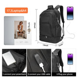 seyfocnia Gym Backpack for Men,Gym Bag with Shoe Compartment Lightweight Travel Workout Sports Backpack with USB Charging Port